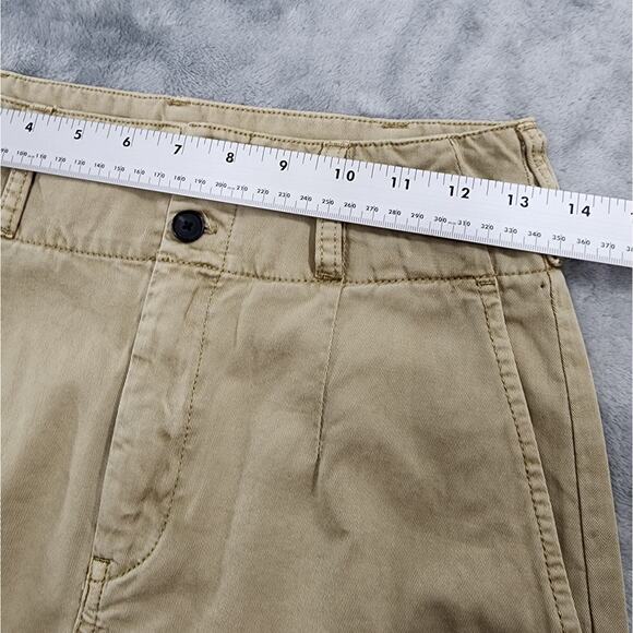 CURRENT/ELLIOTT Pants Womens 24 Tan Khaki Melia High Rise Cotton Canvas Preppy - Picture 5 of 9